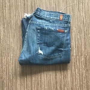 7 for all mankind distressed jeans